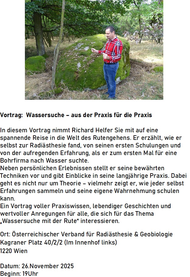 Vortrag Wassersuche